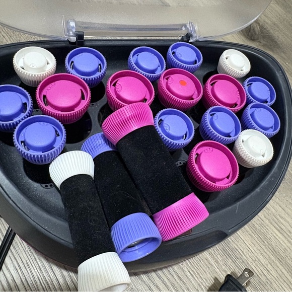 Remington Ionic 20 Hot Rollers Velvet Wax Core H-5600 3 Sizes Never Used Works - Picture 4 of 10